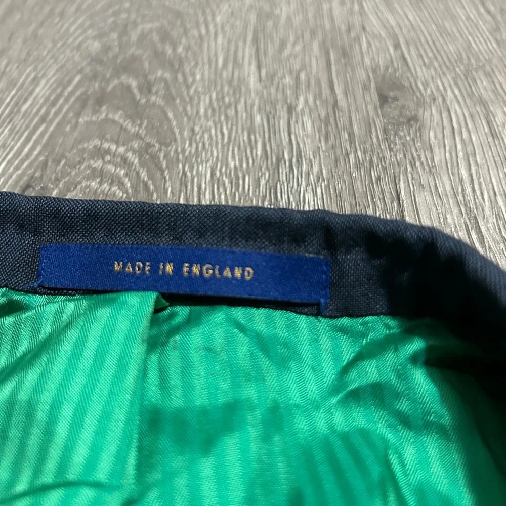 Ozwald Boateng Bespoke Couture Blazer 42 Reg‎ Navy England Wool (Flaws)